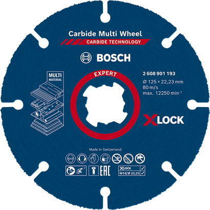 Bosch EXPERT Multi Material Carbide Cutting Disc X-Lock.