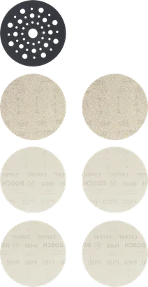 Bosch EXPERT M480 Starter Kit 125mm sanding discs set.