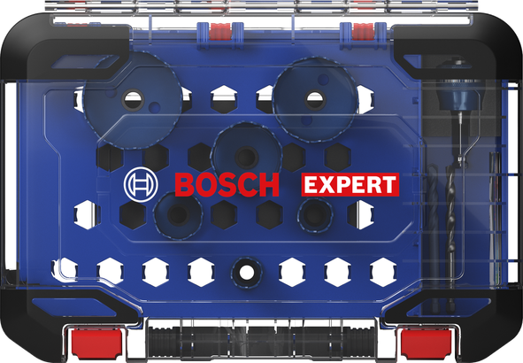 Bosch Expert Multi Material hole saw set 22–68 mm.