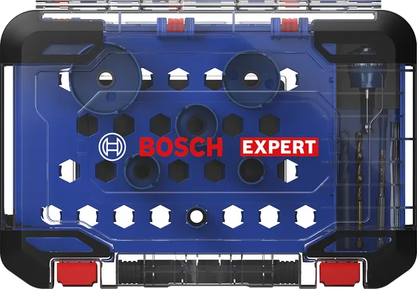Bosch expert construction material hole saw set 10-pc.