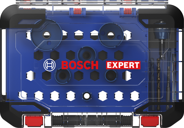 Bosch expert construction material hole saw set 10-pc.