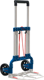 Bosch Aluminium Caddy collapsible hand truck for easy transport.