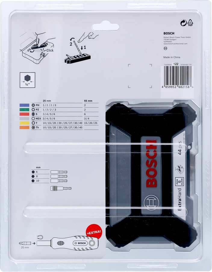 Bosch Screwdriver Bit Nutsetter 44pc Set