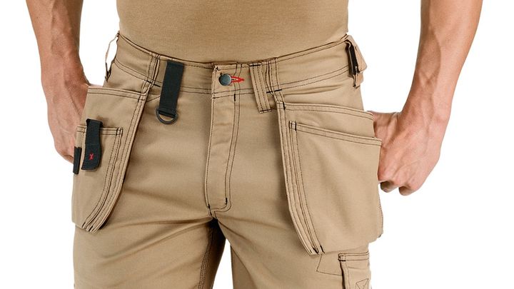 WHSO 05 Professional Shorts with Holster Pockets - Beige | Bosch  Professional | Arbeitshosen
