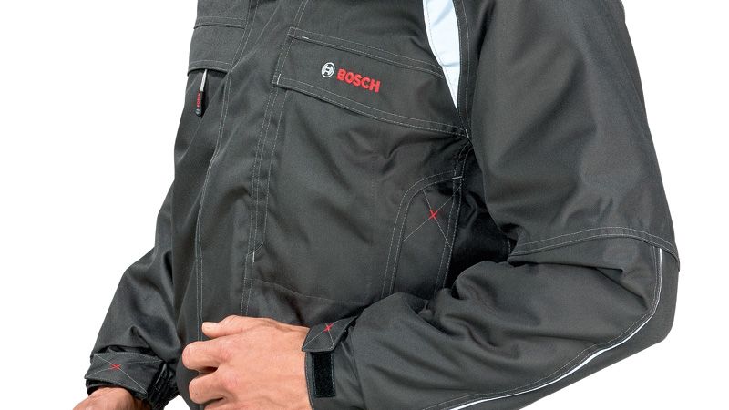 Bosch WFJ 18 grey pilot jacket with chest pocket.