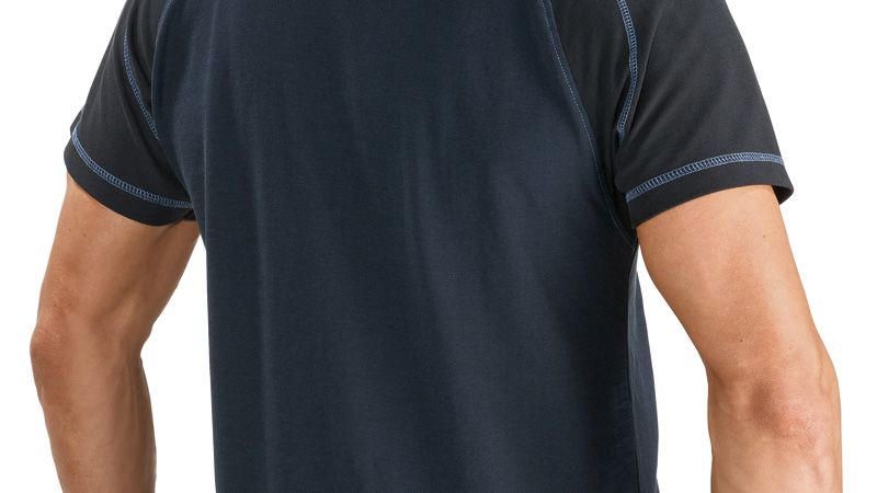 Bosch WPSI 010 blue polo shirt with piqué fabric.