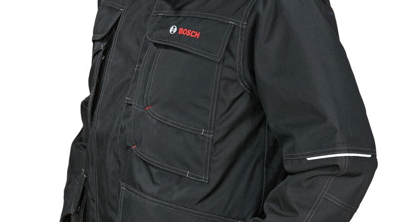 Black Bosch work jacket.