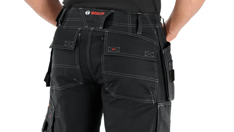 Bosch WHSO 09 black shorts with holster pockets.