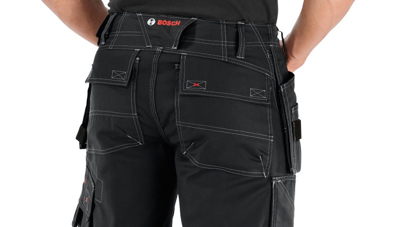 Bosch WHSO 09 black shorts with holster pockets.