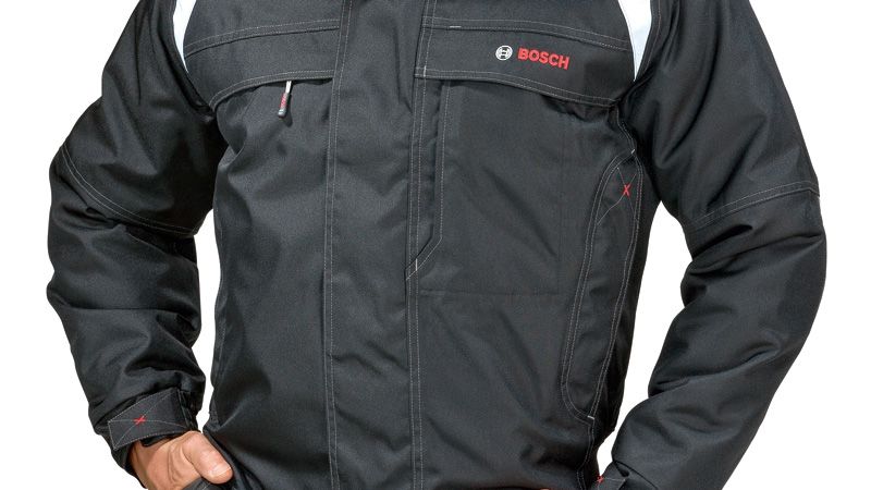 Bosch black WFJ 09 pilot jacket with canvas polyester.