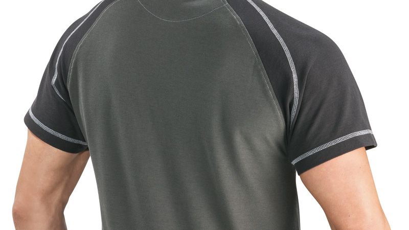 Bosch WPSI 18 grey polo shirt, cotton polyester blend.