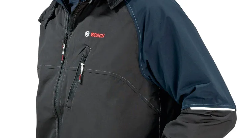 Bosch branded jacket sleeve.