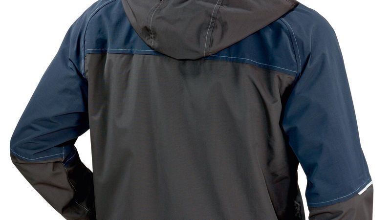 Bosch WRJ 09 rain jacket in black nylon canvas.