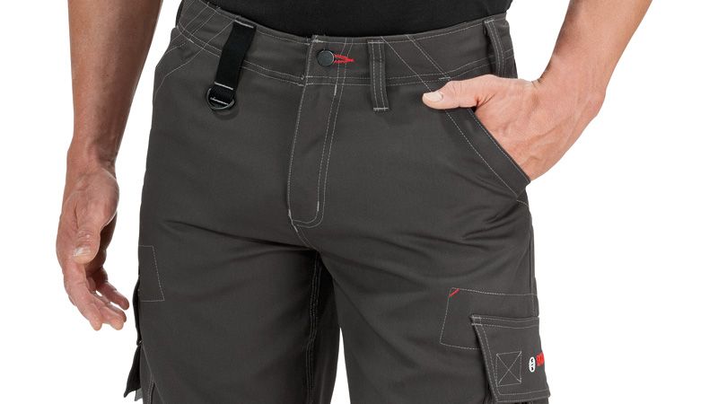 Bosch WCT 18 grey cargo trousers with canvas fabric.