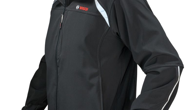 Bosch black softshell jacket WSJ 09, triple layer.