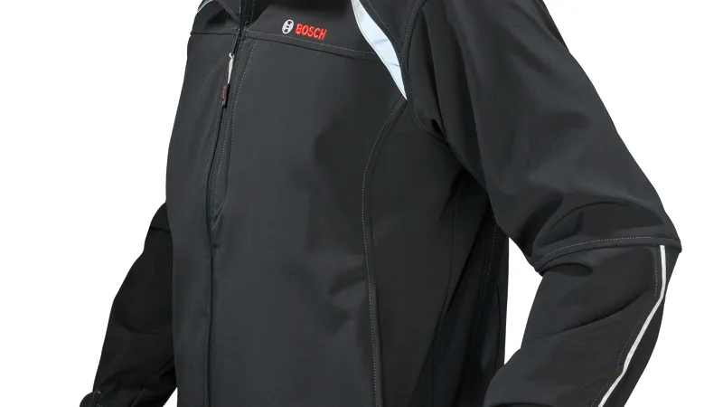 Bosch black softshell jacket WSJ 09, triple layer.