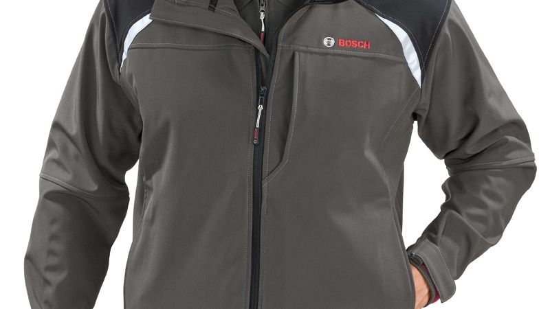 Bosch WSJ 18 softshell jacket in grey.