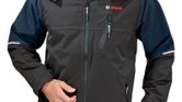 Bosch WRJ 09 rain jacket in black nylon canvas.