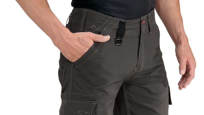 Bosch WCT 18 cargo trousers in grey canvas.