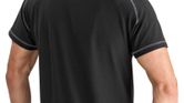 Bosch WTSI 09 black T-shirt with piqué fabric.