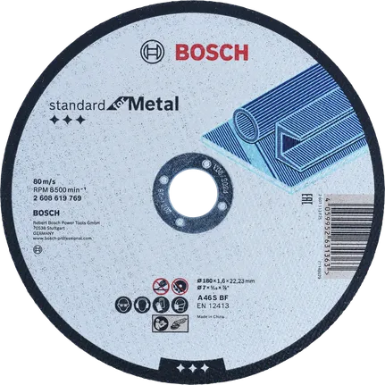 Bosch Standard for Metal Straight Cutting Disc 180 mm.