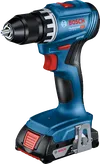 Bosch GSR 18V-45 cordless drill with 2Ah battery.
