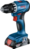 Bosch GSR 18V-45 cordless drill with 2Ah battery.