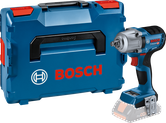 Bosch GDS 18V-450 cordless impact wrench with case.