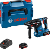 Bosch GBH 18V-24 C cordless rotary hammer with case.