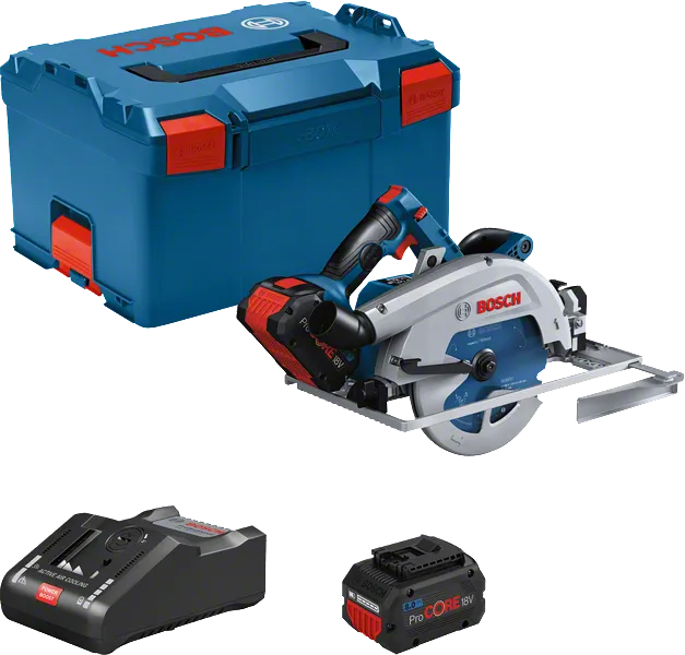 Bosch GKS 18V-68 GC cordless circular saw set.