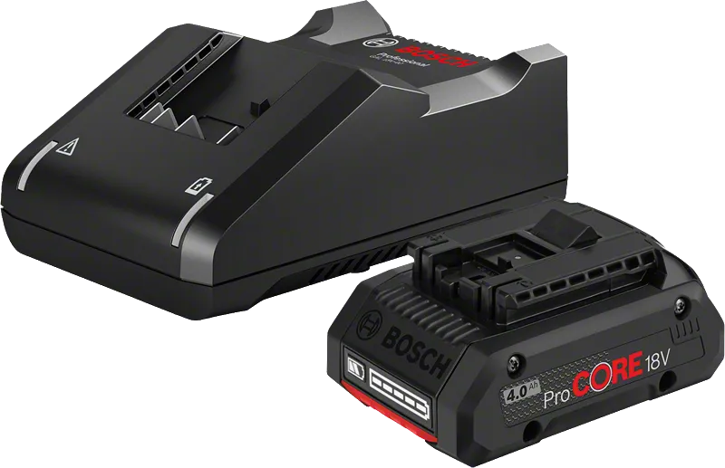 Bosch ProCORE18V 4.0Ah battery and charger set.