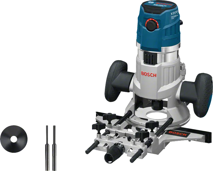 Bosch GMF 1600 CE router with precision adjustment.