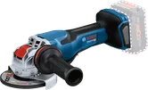 Bosch GWX 18V-15 P cordless angle grinder with X-LOCK.