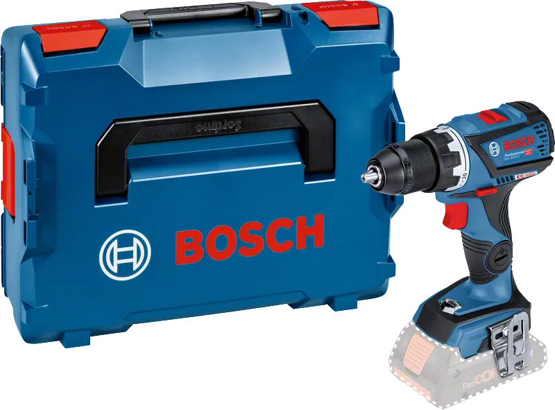 Bosch GSR 18V-60 C cordless drill with case.