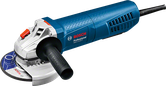 Bosch GWS 11-125 P angle grinder with ergonomic grip.