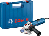 Bosch GWS 12-125 CI angle grinder with carrying case.