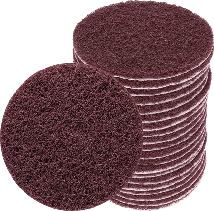 Bosch PRO U F non-woven abrasive discs stacked.