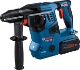 Bosch GBH 18V-28 C rotary hammer with 8Ah battery.