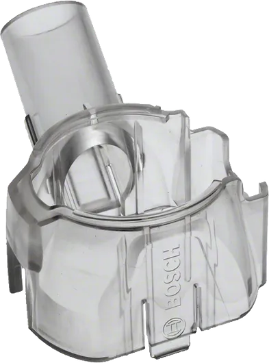 Bosch vacuum adapter transparent, 111 mm length.