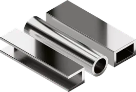 Stainless steel pipes and profiles.