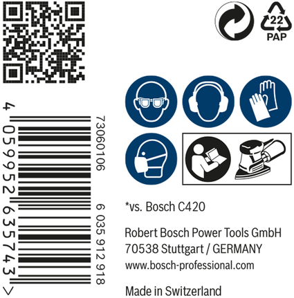 Bosch EXPERT M480 Sanding Net 100 x 150 mm G 120 50-pc.