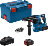 Bosch GBH 18V-28 CF rotary hammer drill kit with case.