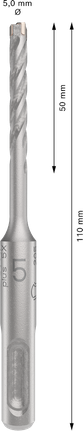 Bosch PRO SDS plus-5X Hammer Drill Bit 5x50x110 mm.