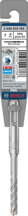 Bosch 7×50×110 mm SDS plus-5X drill bit.