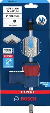 Bosch EXPERT SDS Clean plus-8X 10mm drill bit set.