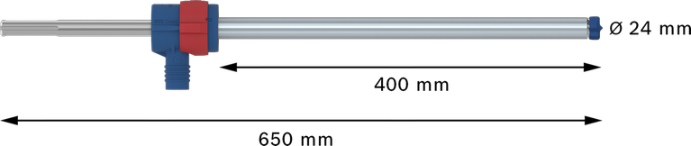 Bosch EXPERT SDS Clean max-8X hammer drill bit 24x400x650 mm.