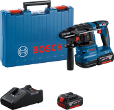 Bosch GBH 18V-22 cordless rotary hammer with case.
