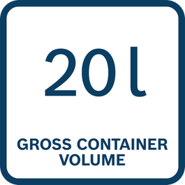  20 l Container Volume (brutto)
