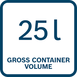  25 l Container Volume (brutto)