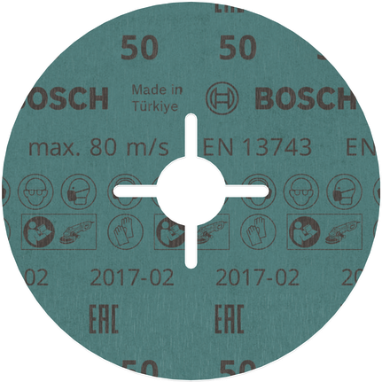 Bosch PRO R780 Fibre Disc 125 mm grit 50.